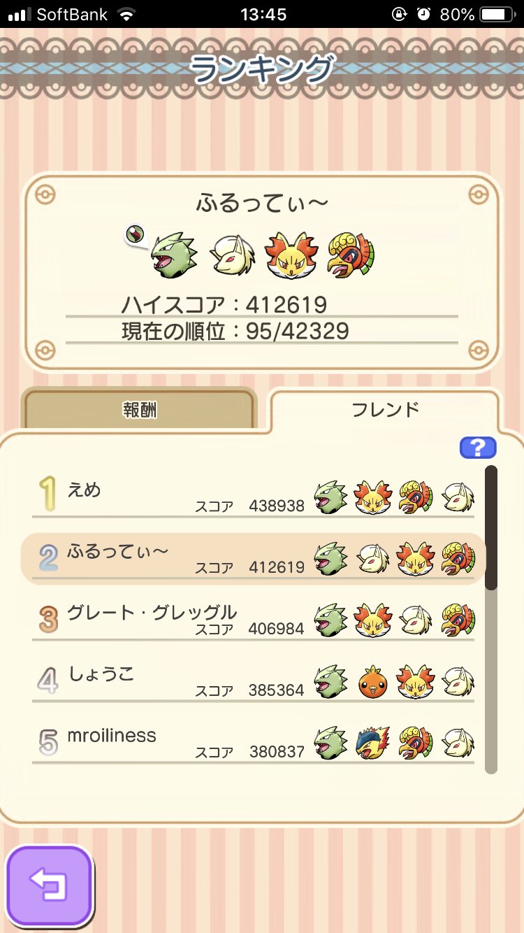 ふるってぃ ポケとるスマホ コイン回復が間に合う計算だったのでメガカイロスランキングリベンジしました 大台には乗りましたが1位えめさんには及ばず ここまでにします T Co Djwdx3kpuq Twitter