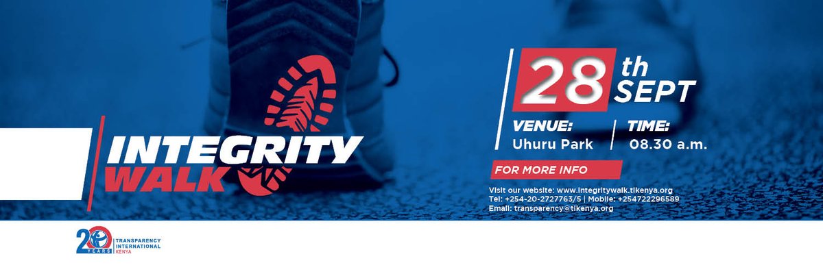 Elishifa's tweet photo. Mark The Date  @Me_gitonga  @TIKenya @opanyedward  @KenyasOmbudsman  
#Brekko #IntegrityWalk https://t.co/4qLrj1e2GE