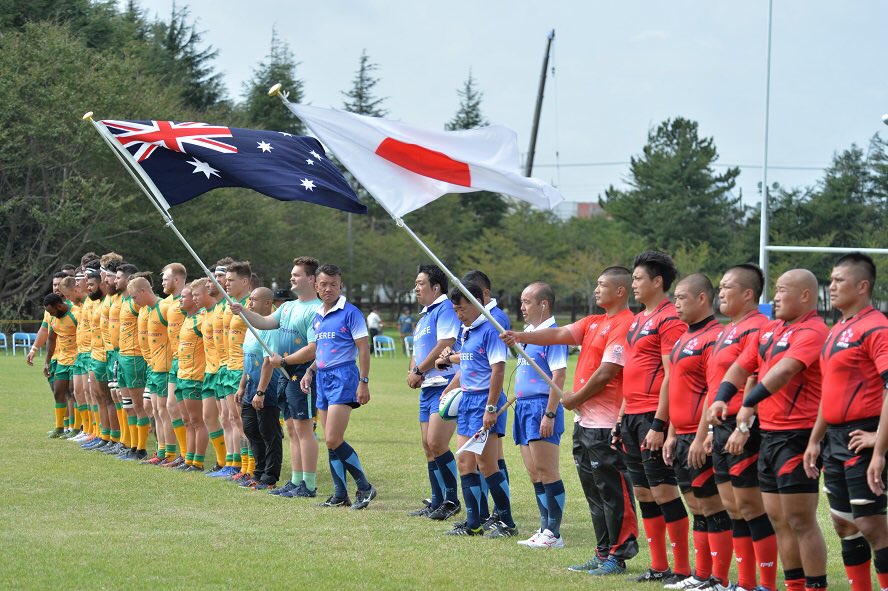 IDRC_2019's tweet photo. 習志野会場第2試合は、自衛隊代表🇯🇵vsオーストラリア軍🇦🇺
時間を追うごとに強くなる風に、勝敗の行方もわからない…(ﾟдﾟ; )
そんな戦いを制したのはオーストラリア軍🇦🇺✨
45対12で、ラグビー大国の強さを見せつけました❗️
自衛隊代表もよく戦いましたが、あと1歩及ばず…😫残念💦
#ラグビー https://t.co/iSjrQZh3jC