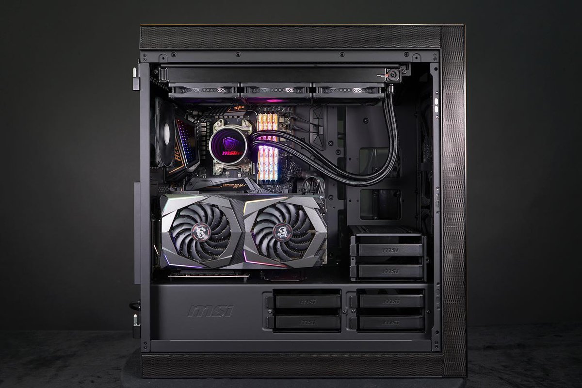 BahadorOmid's tweet photo. سیستم گیمینگ MSI TRUE GAMING با پلتفرم نسل سوم رایزن و کارت گرافیک MSI RTX 2070 SUPER و کیس فوق العاده MSI MPG SEKIRA
#msifarsi #msigaming #msigeforce #truegaming #amdryzen #amd #zen2 #gskill #tridentz #graphiccard #watercooledpc #pcgaming #rgb #reddragon #megx570ace #enthusiast https://t.co/3noskerUFk