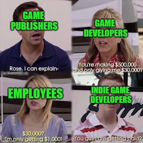 The reality of the situation of #gamedev 😂