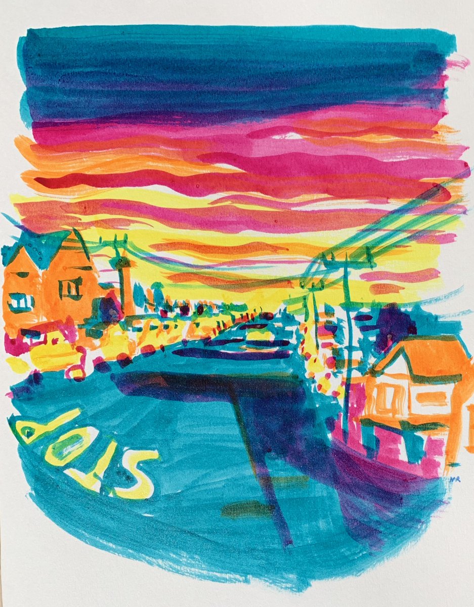 “Avenues Sunset" - this week’s featured #SFArt piece is brought to you by the artist <a href="/headphonerecord/">headphonerecord</a>.