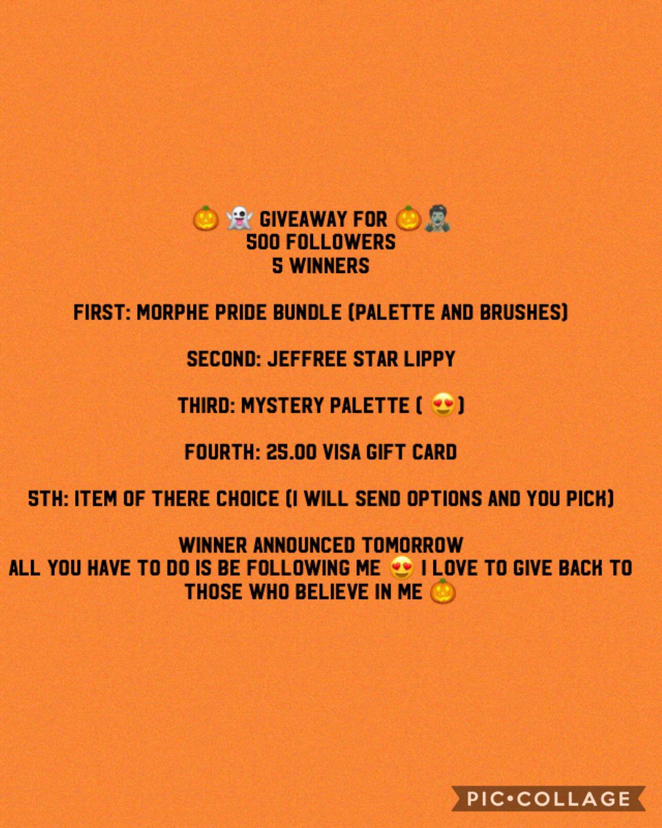 roswellbby's tweet photo. I forgot to post this 🎃🎃 tag anyone you think may want to enter🎃 or just like it 😂and wait for winner 🎃 my only rule is that you follow me 🎃 https://t.co/Bsg6lz88Qh