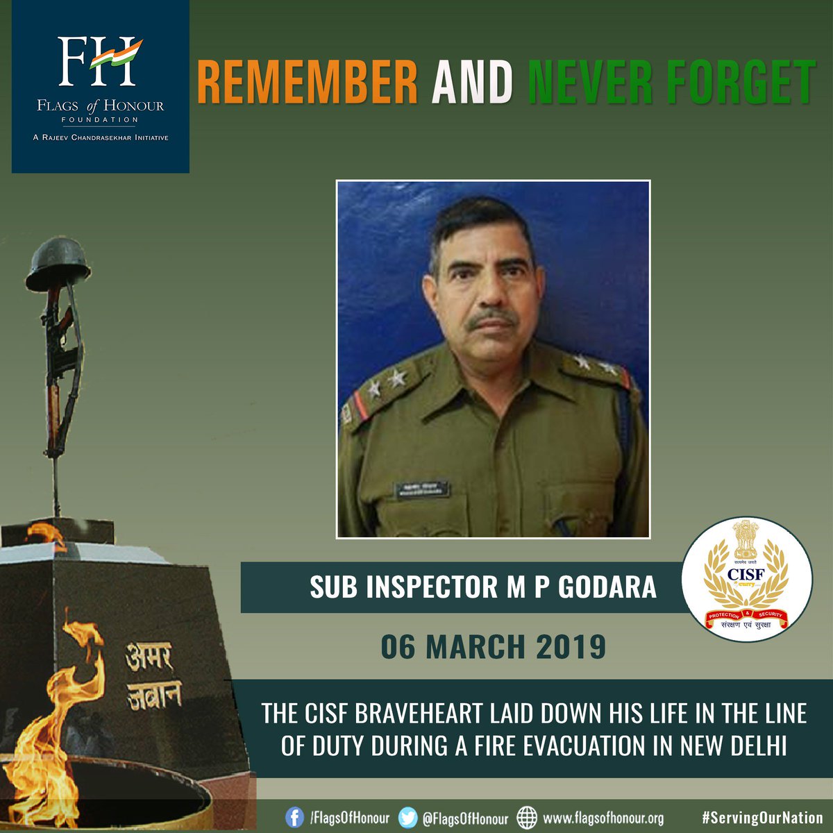 paritoshgod's tweet photo. #braveheart Mahaveer Prasad Godara MY Papaji never thought see this day were as per yojana for shahid jawan memorial stone at school. Govt not paying a single penny to build is asking from us. @narendramodi @CISFHQrs @TimeOfIndia1 @ZeeNews @abpnewstv @danikbhaskar @FlagsOfHonour https://t.co/RKhMGNkeA2