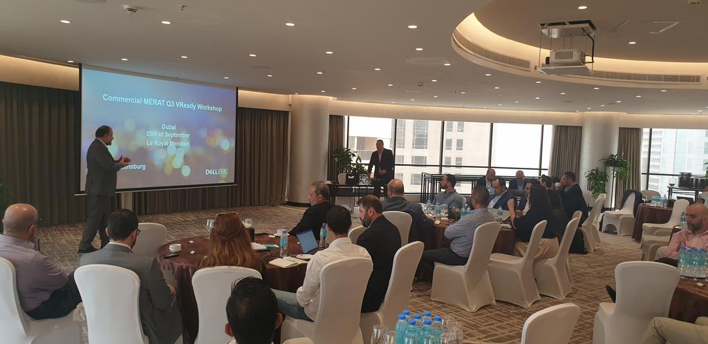 muammara's tweet photo. @RichmanY is kicking off the #Dell #vReady day, it is going to be exciting and fun https://t.co/1UhFLGXdCK