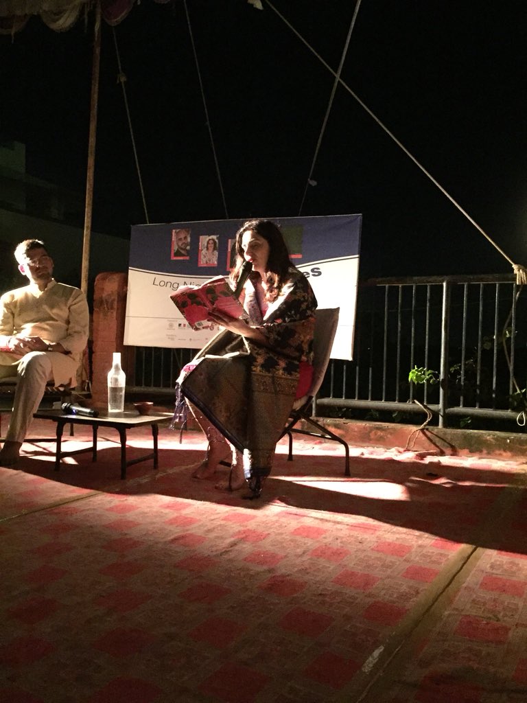 IrlEmbIndia's tweet photo. Magical #LongNight19 in #Varanasi with readings in Hungarian, German and Irish from 3 fantastic female European authors.
Wide ranging discussions on gender roles, the sense of belonging and the challenges of the creative process #EuropeanLiterature #EuropeanDayofLanguages https://t.co/yIjPoJtlPE