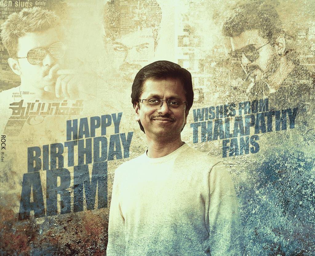 #HBDARMurugadoss.. Happy birthday sir🎂❤..  #THUPPAKKI .. #Kaththi .. #Sarkar ❤.. #ThalapathyFamily❤