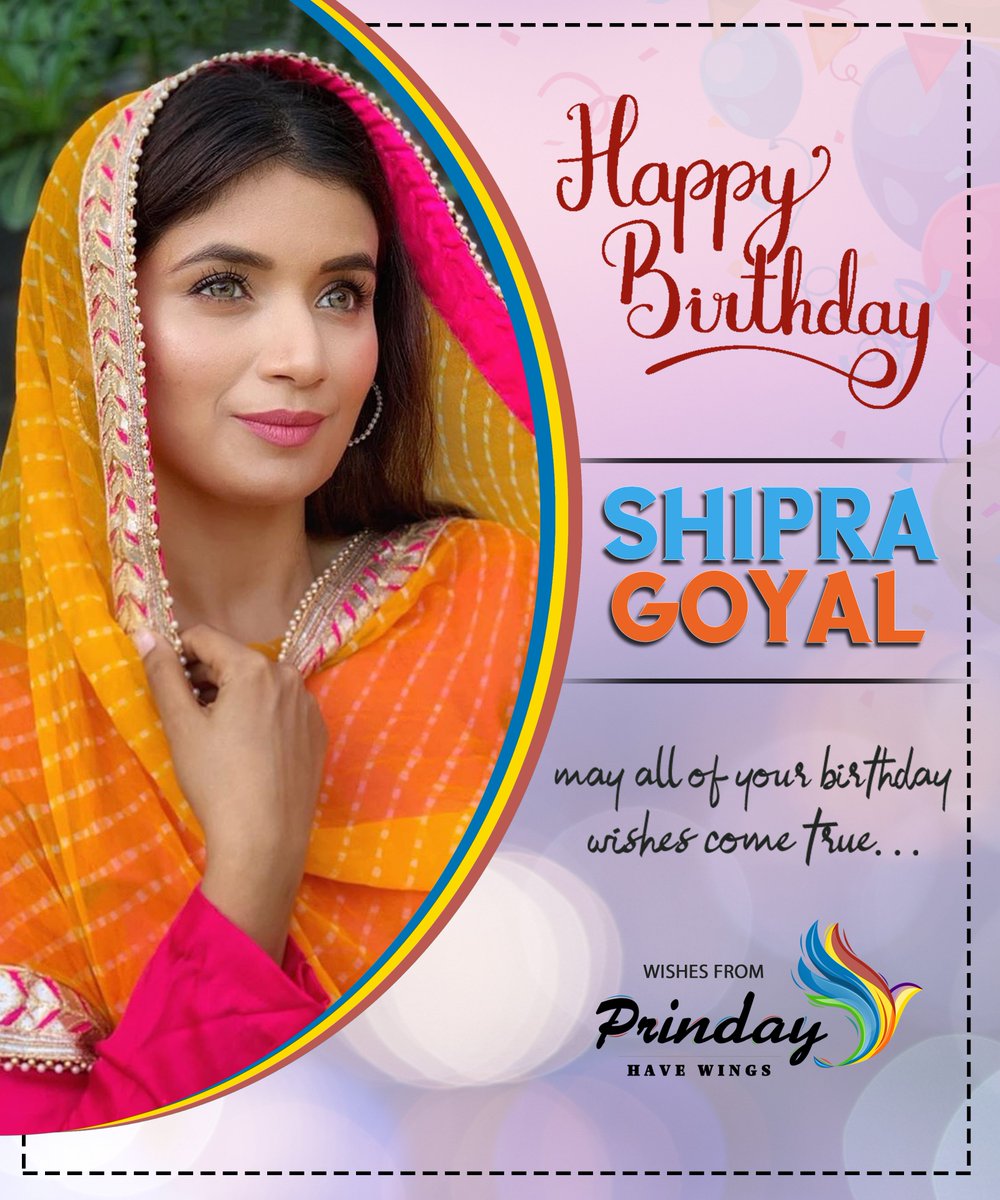 Prinday_Pr's tweet photo. Wishing a very Happy Birthday to the fabulous singer @theshipragoyal from team @Prinday_Pr
#prinday #birthday #wishes #punjabi #songs #singer #shipragoyal https://t.co/a2PGjpvtv3