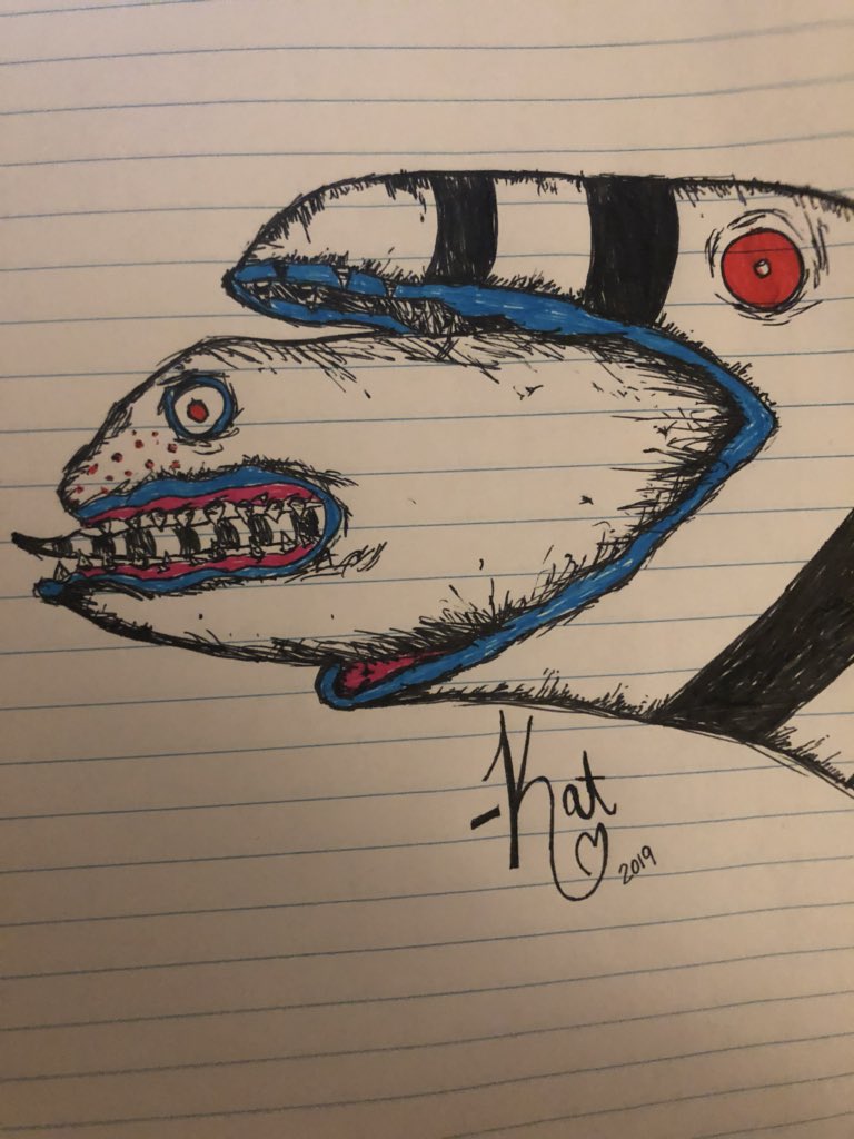 nyannyancosplay's tweet photo. Here’s a little pen art I did while listening to @BeetlejuiceBway on repeat~ 
I haven’t drawn in so long and I missed it 🤗💛 #bigsandy https://t.co/SSgp7Qxxla