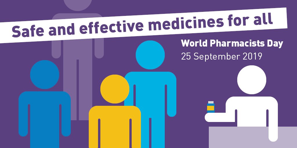 Pharmacists play a vital role in safeguarding patient safety through improving medicine use and reducing medication errors. #WPD2019 bit.ly/2mzrD7T