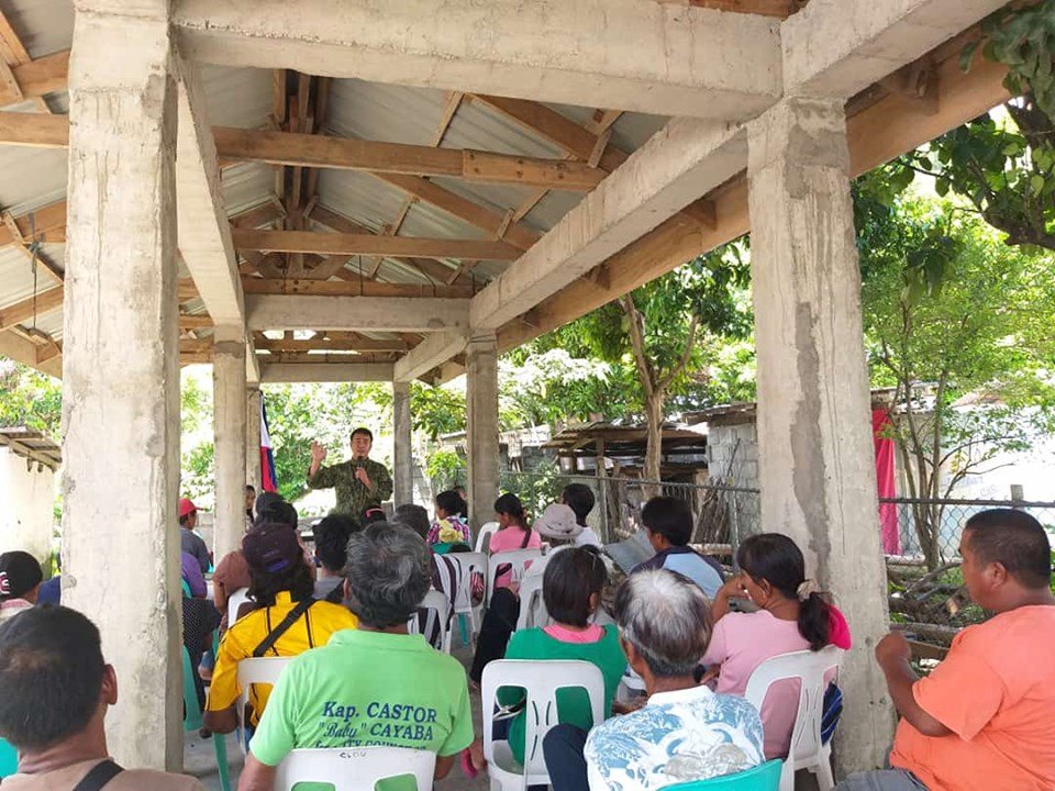 PNPtabukcity's tweet image. PMSg Alvius Cordero conducted a BADAC Meeting at Gobgob, Tabuk City on Barangay Anti-Drug Abuse Council (BADAC) matters. Additionally, he discussed the Anti-insurgency campaign of the PNP specifically the denouncing of CTG/NPA.#NoToCPP_NPA
 #PNPCHIEFOSCARALBAYALDE