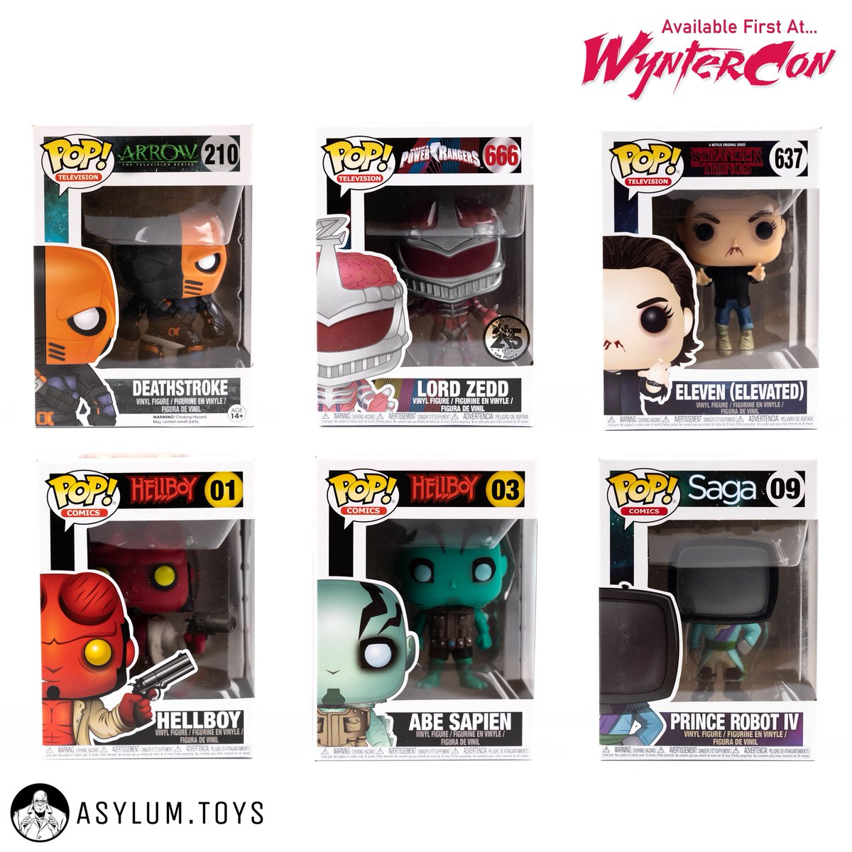 AsylumToys's tweet photo. 3 Days left until #WynterConVI. #FunkoPop, continuing the largest selection of the Vinyl guys we've ever had, how about some #PopTelevision and #PopComics to help round things out a little more? Available first at WynterCon, September 28th-29th, Eastbourne Sports Park, BN21 2UF https://t.co/XB4494IG9C