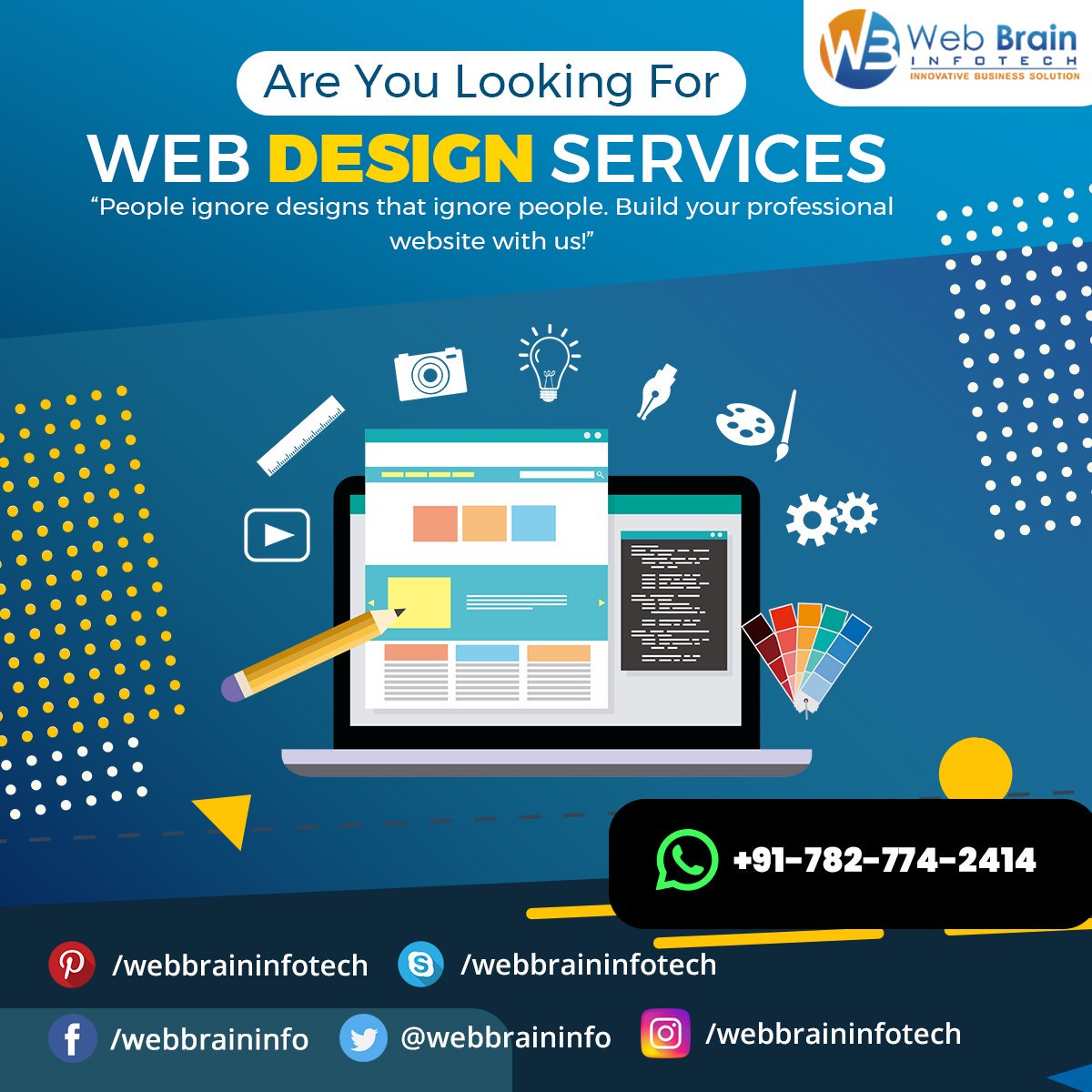 Webbraininfote1's tweet image. @Webbraininfote1 

Looking for an agency to design and develop an amazing website for your business? At Web Brain InfoTech we pride ourselves on building pixel-perfect websites that deliver results. We design Corporate #Websites, #EcommerceWebsites, Start up Websites, etc...