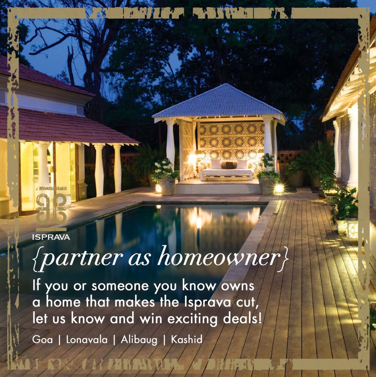 Isprava (@ispravaluxury) on Twitter photo Do you have a beautiful holiday home that you would love to share with other like-minded travellers? Have you visited a friend's second home that doesn't get used enough? Email info@isprava.com for more details. Do you have a beautiful holiday home that you would love to share with other like-minded travellers? Have you visited a friend's second home that doesn't get used enough? Email info@isprava.com for more details.