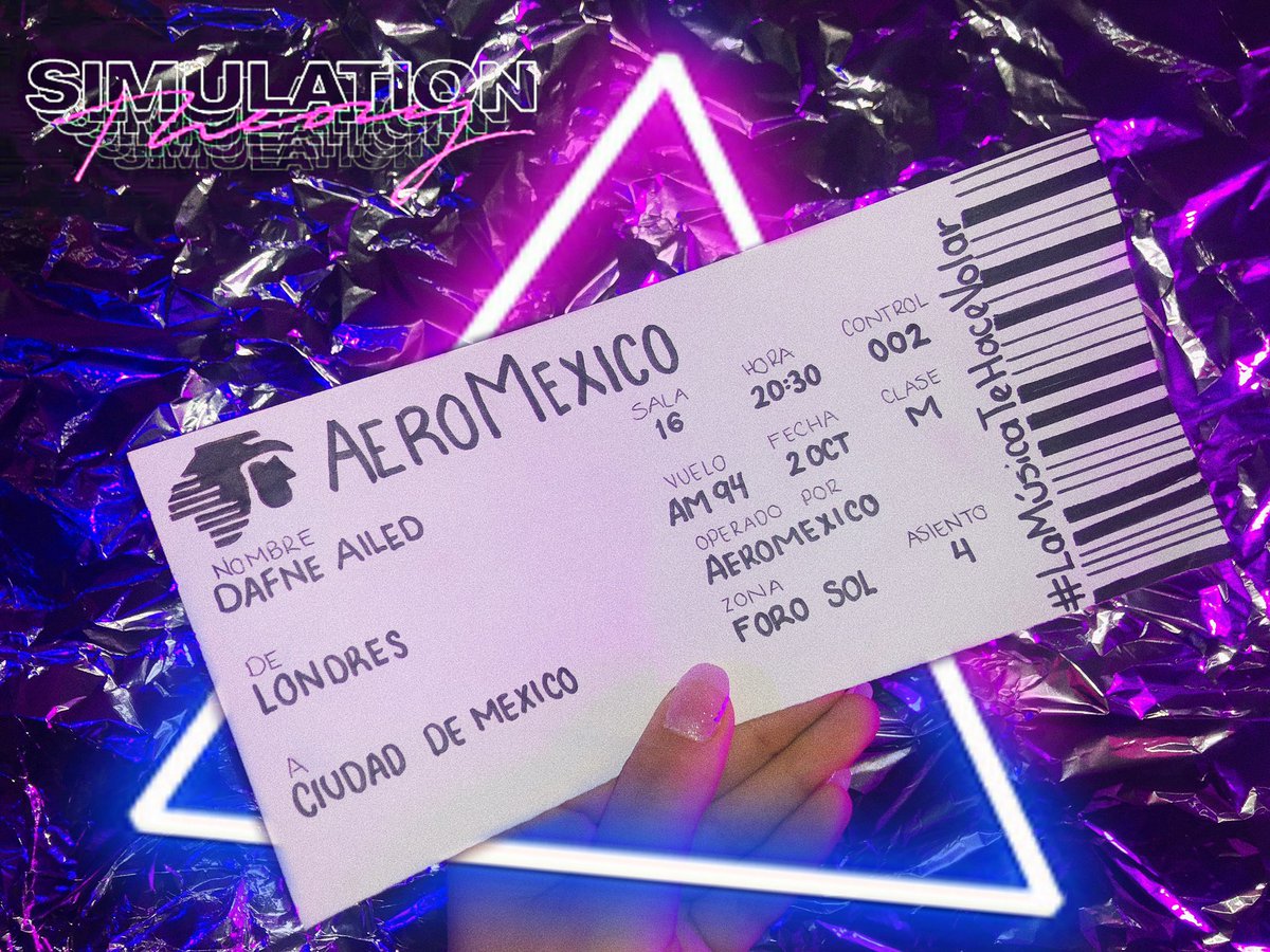 dafneailed_'s tweet photo. @Aeromexico ¡Voy tarde para mi vuelo! Espero que los datos de mi pase de abordar estén correctos ✈️🏃🏻♀️ #LaMúsicaTeHaceVolar @Aeromexico #SimulationTour https://t.co/lx3UrX8P3b