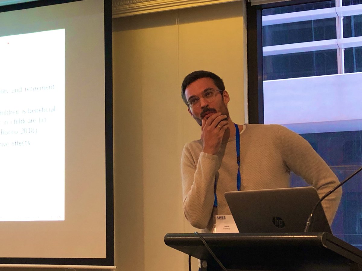cclarynn's tweet photo. So delighted to have @J_Everding visit us at @CHE_Monash the past few weeks—we enjoyed having you around! Thanks for the interesting &amp; unique preso at @AusHealthEcon on the (upward!) intergenerational effects of education on health (across 11 countries!). https://t.co/Hj3L2gHget