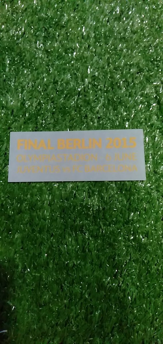 #nameset4sale WTS mdt final berlin 2015 buat jersey Barca dan juve 14/15,harga 100k, sms/WA 08118867300