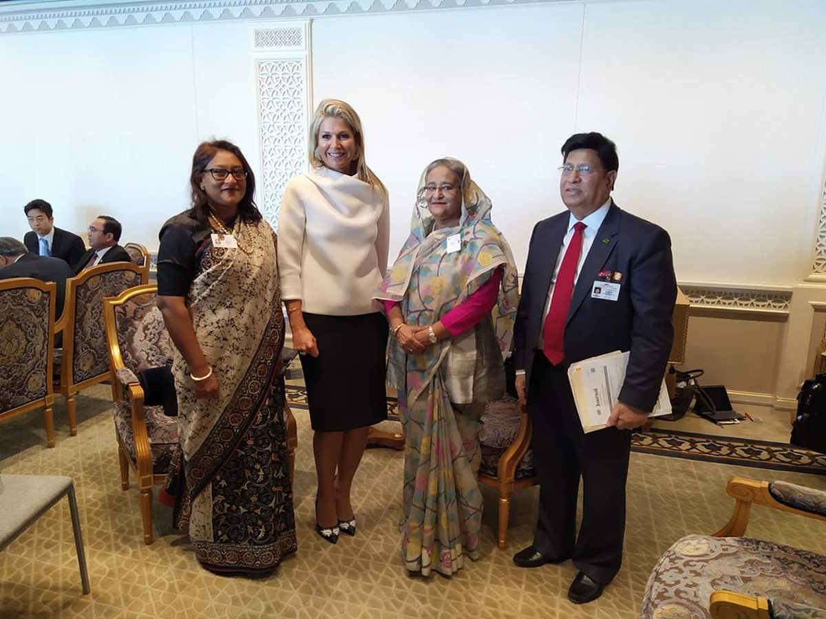YounusBsl71's tweet photo. After meeting photo session with HE Queen Maxima at UNHQ. https://t.co/hD4qc7aNIX