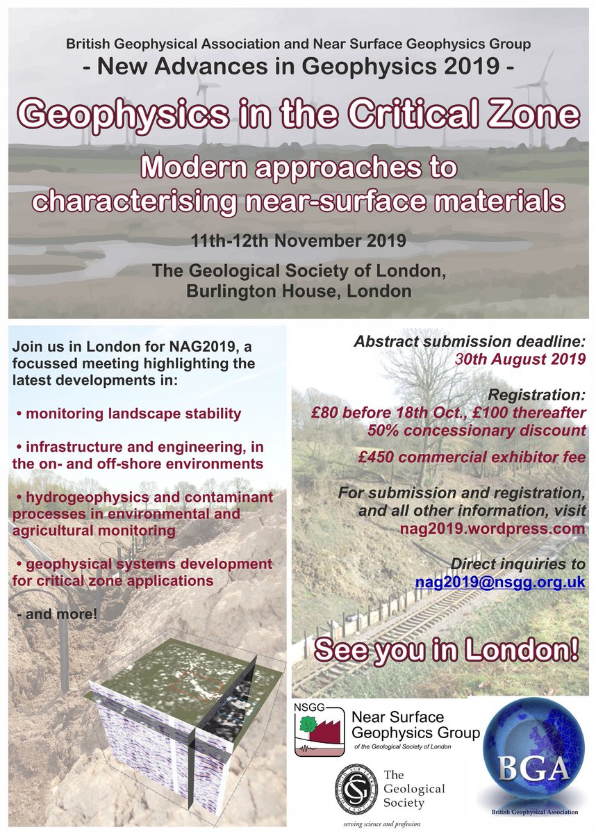 Adam Booth (@geophysics_adam) on Twitter photo 📢 NAG2019: Register today! @JessicaHolmes19 has done a superb job of organising a packed programme of <a href="/britgeophysics/">British Geophysical Association</a> presentations and posters - come see what's in store! Register here - nsgg.org.uk/2018/2019/05/2…. Early bird deadline, 18th Oct - just £80!!! See you in London! 📢 NAG2019: Register today! @JessicaHolmes19 has done a superb job of organising a packed programme of <a href="/britgeophysics/">British Geophysical Association</a> presentations and posters - come see what's in store! Register here - nsgg.org.uk/2018/2019/05/2…. Early bird deadline, 18th Oct - just £80!!! See you in London!