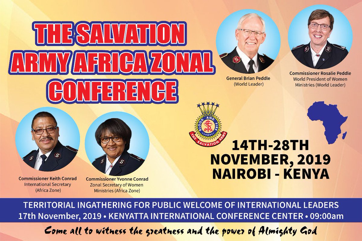 Public Territorial  In-gathering for the Welcome of the World Leaders and all Africa Salvation Army Territorial Leaders &amp; Kenya East Territorial Harvest Festival.