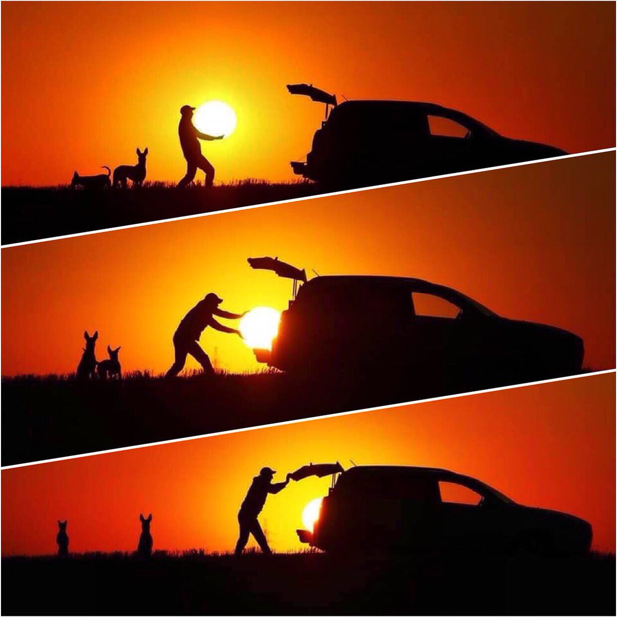 I absolutely love this, Stealing the sun by Russian photographer Diana Badmaeva - stunningly brilliant.  Photographic creativity  at its very finest.