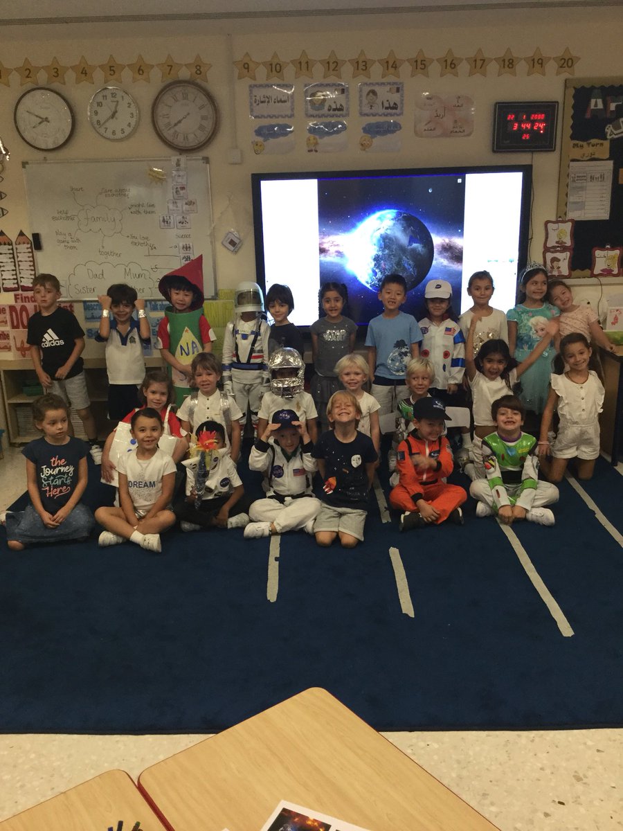 JPS_Year1's tweet photo. #JPS1G are loving our space themed day celebrating the first UAE astronaut! https://t.co/WW4H87mEte