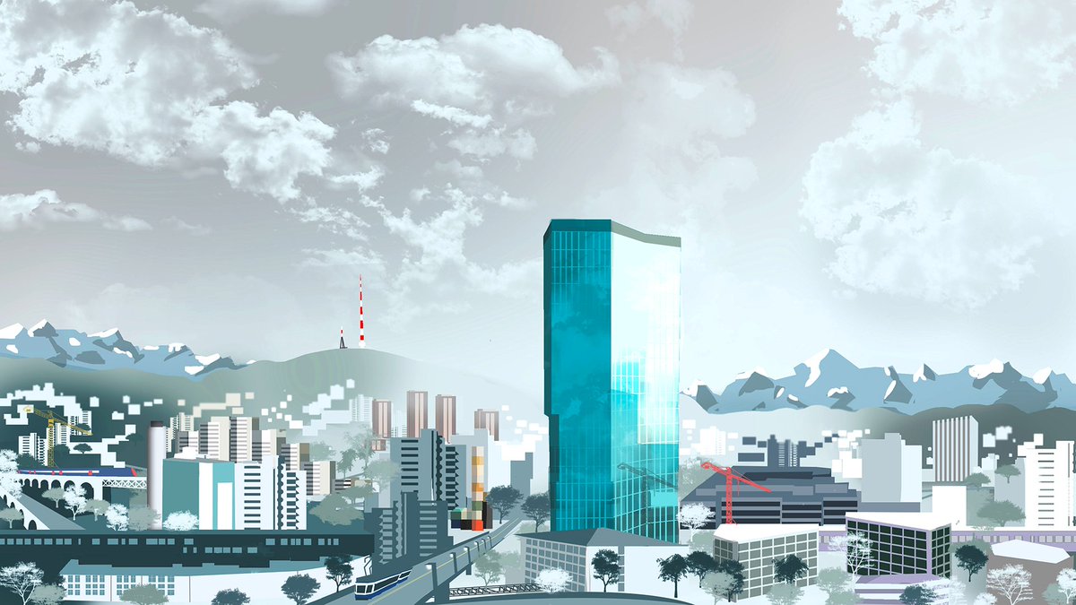 Geist_AI's tweet photo. In holonoptic™ you will control our company, Glazial, from our tower in Switzerland.

#SwissGames https://t.co/FobFFlMLFu