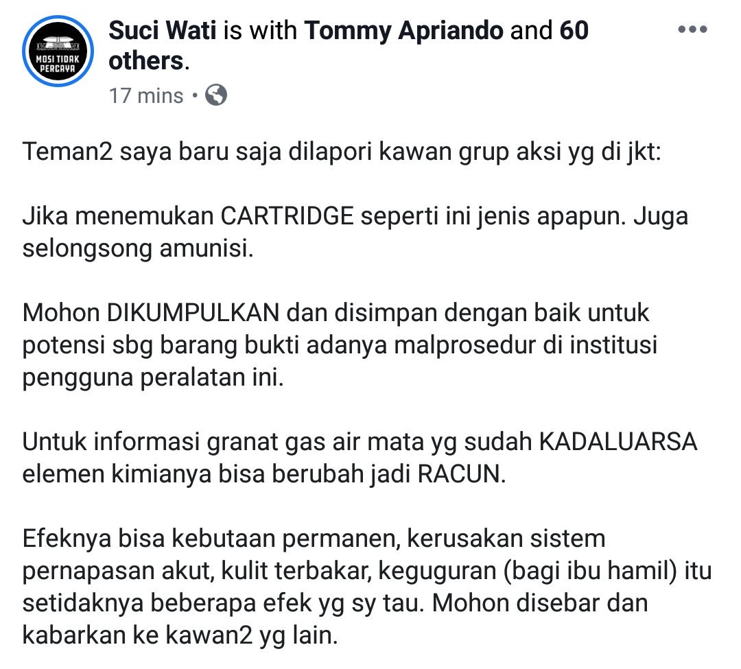 Dandhy_Laksono's tweet image. Pesan dari Mbak Suciwati,
istri almarhum Munir
.