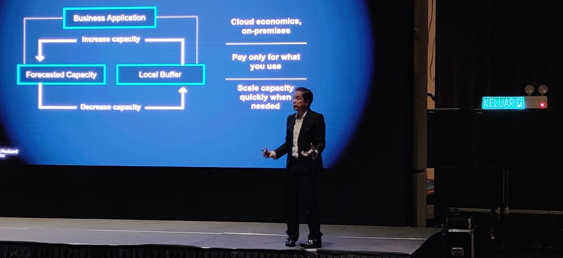 HPE_APAC's tweet image. Gerald Teo, Regional Sales Manager Hybrid-IT Sales-Storage, HPE APAC - Nimble Storage is the simplest enterprise storage platform in the #industry #HPEDTIS19