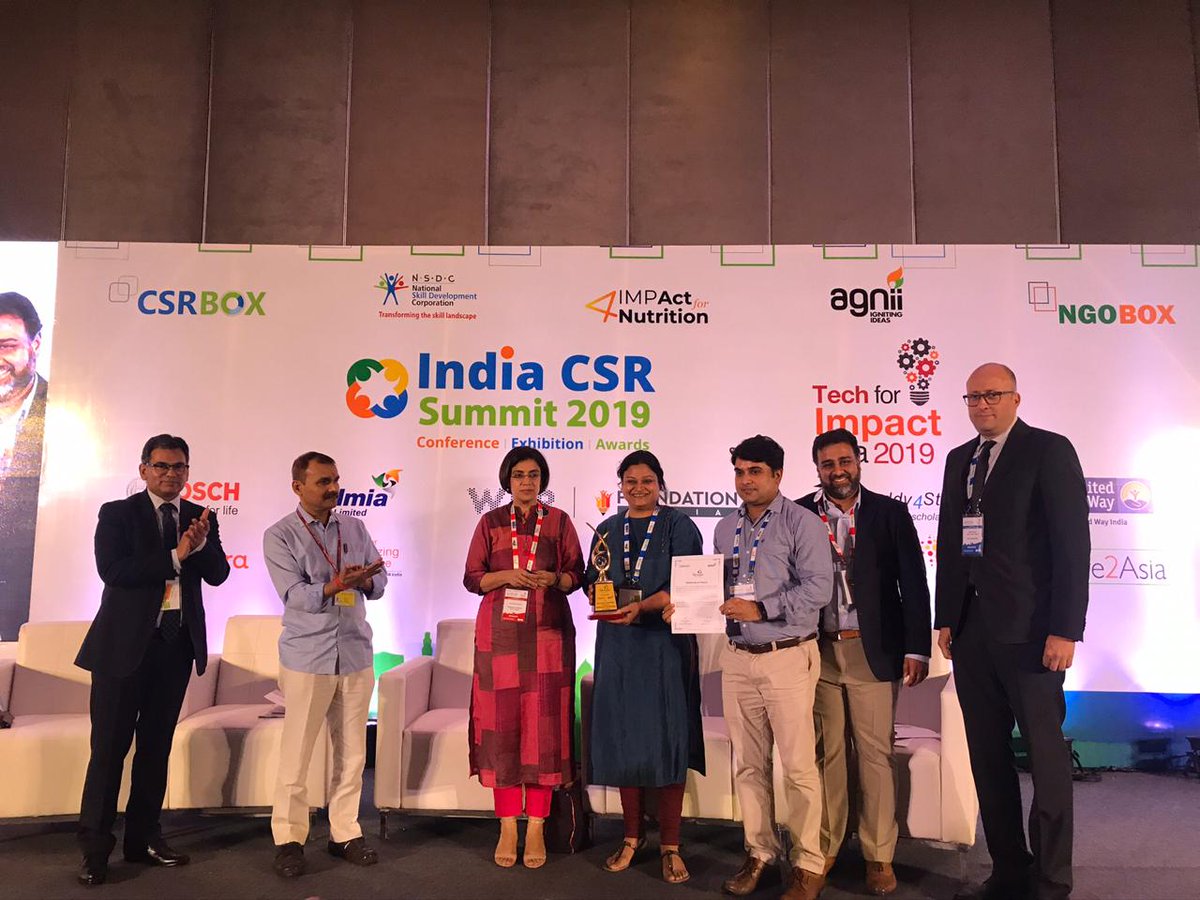 saahas_ngo's tweet photo. One more award to our kitty...
Saahas won the CSR Impact Award in WASH - Small Project category, for our Alag Karo project, in the India CSR summit 2019, which concluded today in New Delhi.
#AlagKaro #HarDinTeenBin #segregation #circulareconomy #saahas #ngo #indiacsrsummit https://t.co/MBeGkrgxLW
