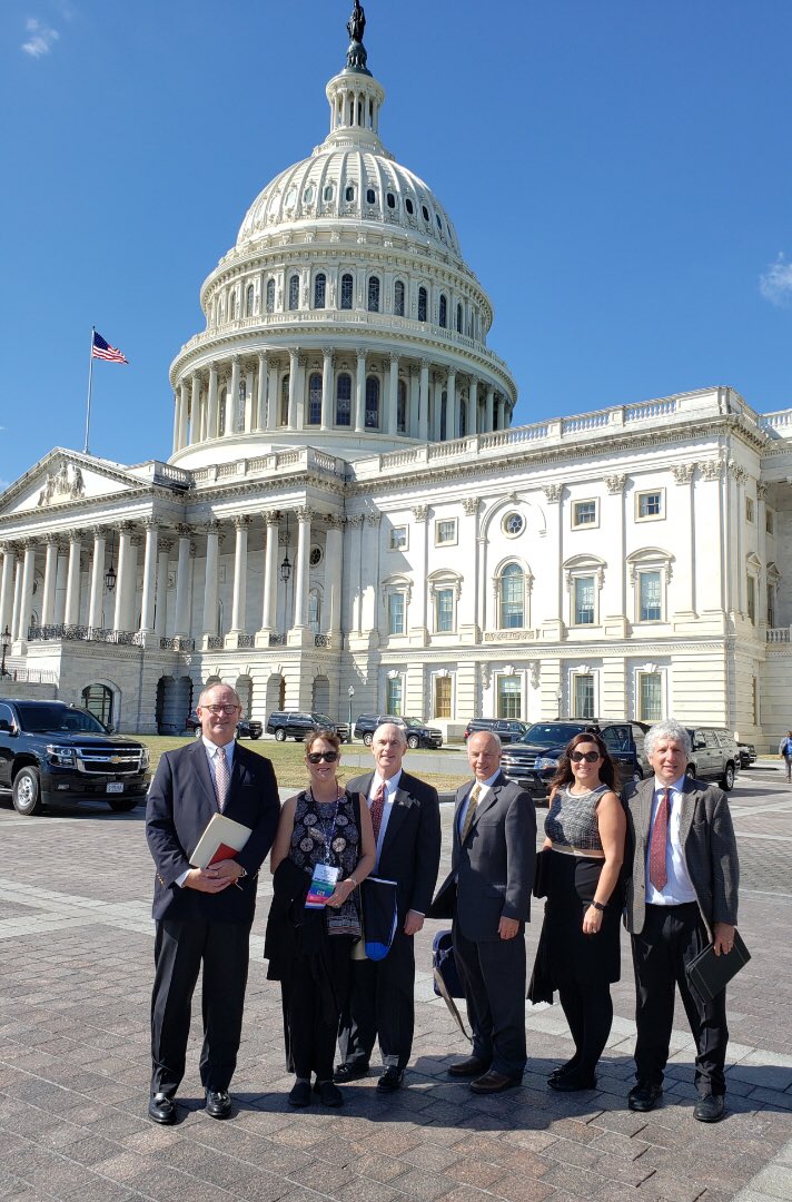 ATACarnetAmanda's tweet photo. @Colleen_Roanoke, Maya Mackey and Richard Councill represented us at the @NCBFAA Government Affairs Conference in Washington DC. The Maryland delegation walked the Hill today promoting #NCBFAA trade initiatives!#ontheRoadwithRoanoke #tradematters #GAC2019 @RoanokeTrade https://t.co/jCFFIBL1h6