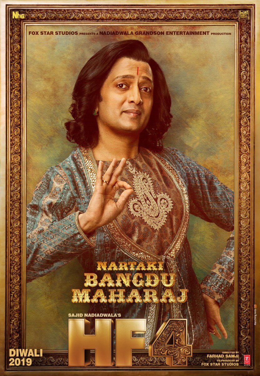 Riteishd's tweet photo. Ek sikke ke do pehlu, Roy 💇‍♂💇‍♂ aur Bangdu Maharaj! Kya modh legi inki kahani 📖📖 janiye #Housefull4 Trailer 🎬🎬 mein, 27th September ko!
#SajidNadiadwala @farhad_samji @WardaNadiadwala @foxstarhindi @NGEMovies https://t.co/N71yV0KbxO