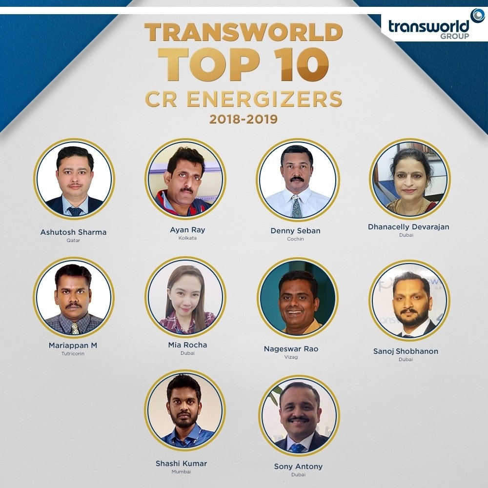 TransworldTweet's tweet photo. #TransworldGroup's top 10 devoted #CREnergizers!
On the 1st anniversary of this program, efforts of these #Energizers across our location have been recognized & they have been given a certificate of appreciation.
We congratulate all winners for their consistent contribution! https://t.co/qWPDcBlFYJ