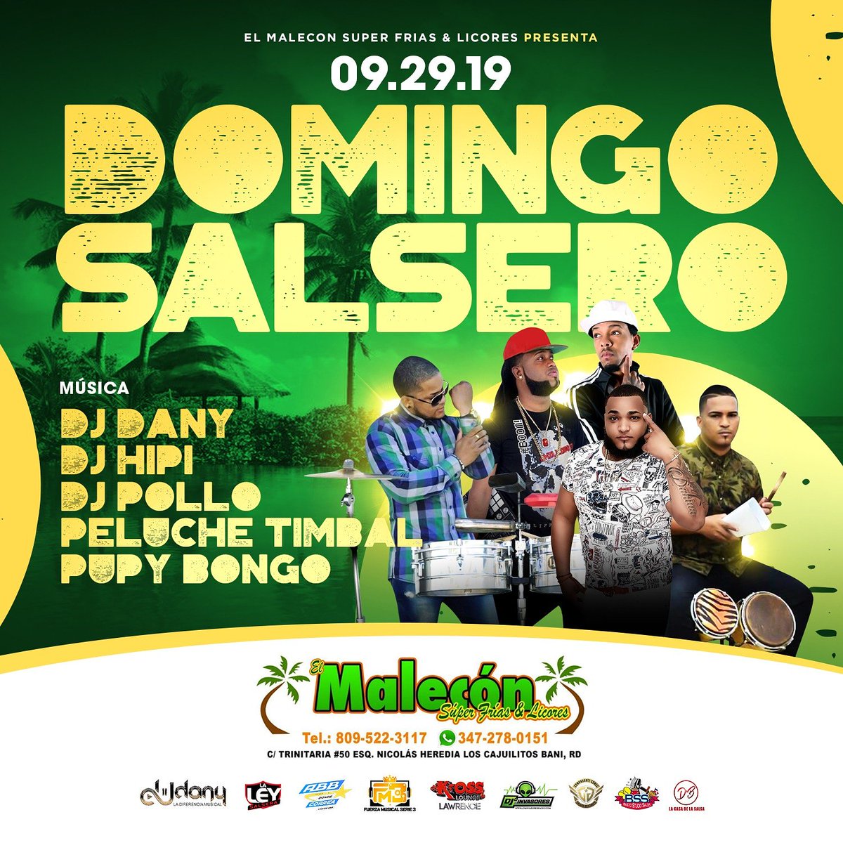 elmaleconsuper's tweet photo. 🌶DOMINGO SALSERO🌶 ESTÉ🌶 DOMINGO 29 SEPTIEMBRE, 🎧DJ DANY +🎧DJ POLLO +🎧DJ HIPI, EN LOS 🥁TIMBALES🥁 PELUCHE TIMBAL🎺 JUNTO A 🎺 PUPY BONGO🎷EN EL🌴 MALECÓN SÚPER FRÍAS 🌴DE BANI, RD. 🕛APARTIR DEL MEDIODÍA🕛🍺SIEMPRE CENIZAS❄ @elmaleconsuperfrias @djdany01 @djpollo1023 https://t.co/X4JRaEiCv9