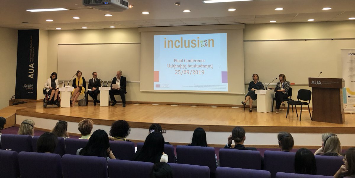#Erasmus+ #Inclusion #CBHE project Final Conference has kicked off <a href="/AUAtweets/">American U Armenia</a> and has opened a platform for discussions on inclusion and inclusive teaching!
<a href="/FineArtsArmenia/">State Academy of Fine Arts of Armenia</a> <a href="/ANSAtwt/">ANSA</a> <a href="/unisonngo/">Armen Alaverdyan</a>