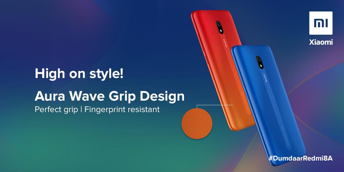 manukumarjain's tweet photo. I personally love the all-new Aura #Wavegrip Design on the #DumdaarRedmi8A π
It gives you a good hold over the phone & ensures there are no fingerprint marks on the phone.
RT if you liked the design. π
#Xiaomi β€οΈ #Dumdaar #Redmi8A https://t.co/ZqRYIou4Qv