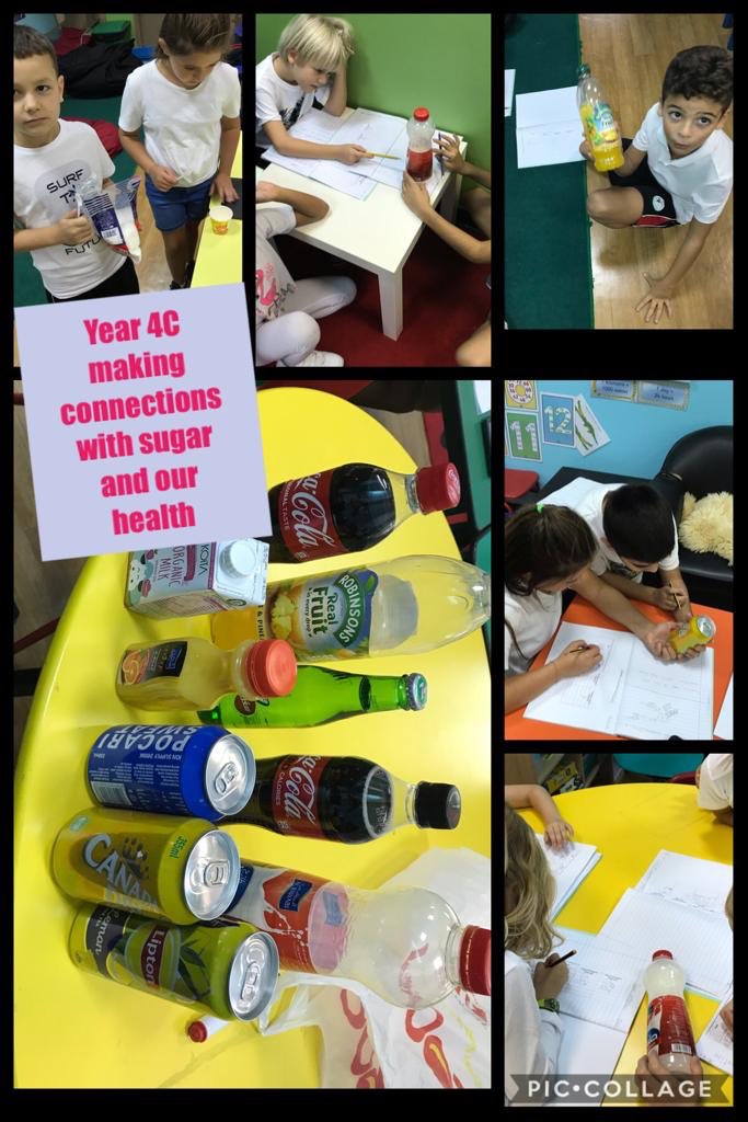 Investigating the amount of sugar in drinks. All part of our healthy living central idea. #DIAYear4 #dreaminspireachieve
