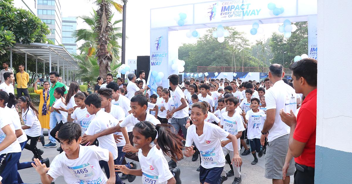 Amdocs's tweet photo. Amdocs India's Gurgaon employees ran alongside children from partner NGOs during the Gurgaon marathon. They contributed to provide shoes for kids. What a tremendous (& healthy) way to #impact the community! 🏅🏃
#iamdocs - are you? https://t.co/iJ2eOu5eoG
#iamdocsIN #marathon https://t.co/rcPKnzPM6J