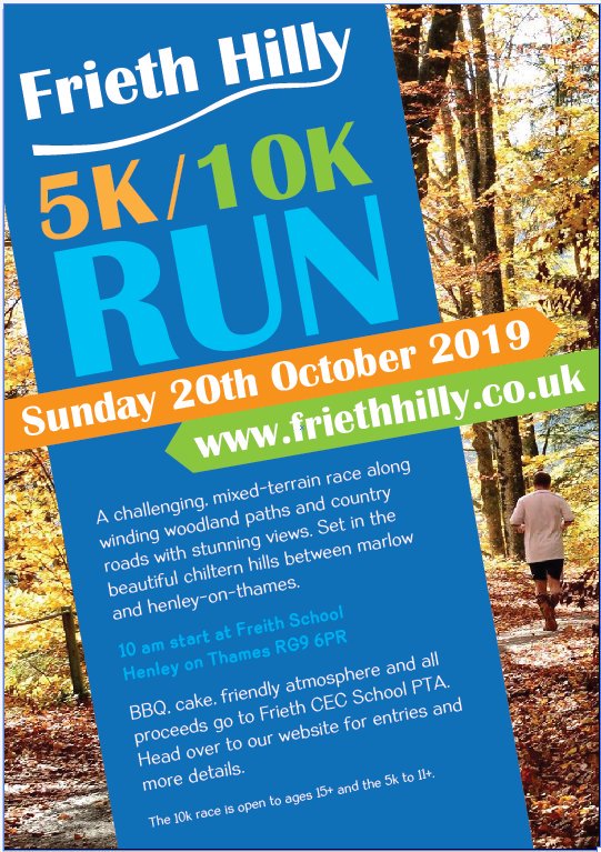 Hi <a href="/achrisevans/">Chris Evans</a>  and team. We would love to have you run at our great race #friethhilly Only two miles from Marlow so you'll know the area well. A shout out would be amazing - thanks <a href="/VirginRadioUK/">Virgin Radio UK</a> <a href="/VassosA/">Vassos Alexander</a> <a href="/FrothyCoffeeMan/">TheFrothyCoffeeMan</a> #rachelhorne #run