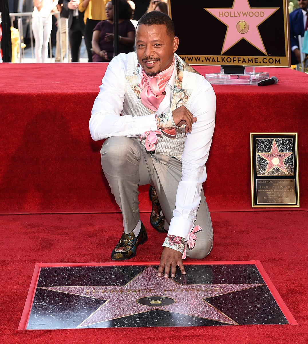 EmpireTVSeries's tweet photo. It's official — the @TerrenceHoward has a star on Hollywood's Walk of Fame! 🙌🏾 Retweet and let's show him some love. #Empire https://t.co/UmiZ2HkPzp