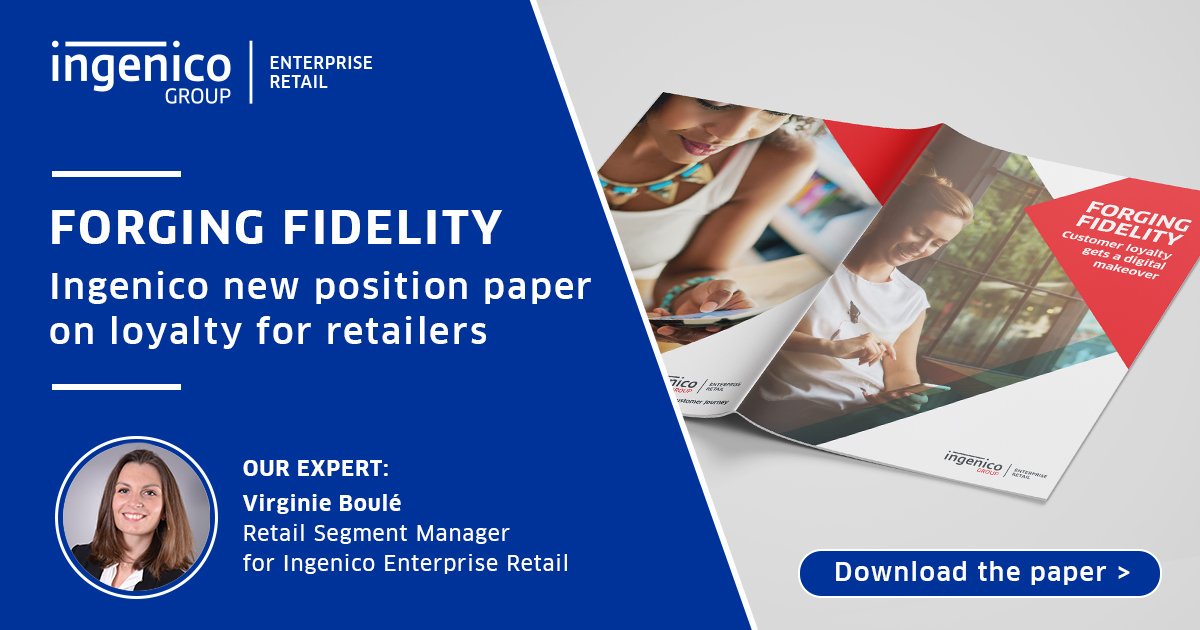 ingenico's tweet photo. Download our new #loyalty position paper and discover how to forge deeper, data-informed relationships with customers, to deliver inspiring benefits direct to their smartphones: https://t.co/VNUqdM1CLm #payments #mobility #instore #retail #ParisRetailWeek https://t.co/jzVDEDwQ8H