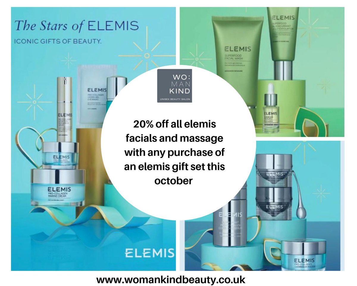 O C T O B E R   O F F E R

Simply purchase a elemis gift box and when you check out from your appointment and we will take 20% off your bill. 

#elemis #amazinggifts #christmasiscoming #sorrynotsorry #christmascancomeearly #soberoctober @stockbridgetwit <a href="/StockbridgeSTA/">StockbridgeSTA</a>
