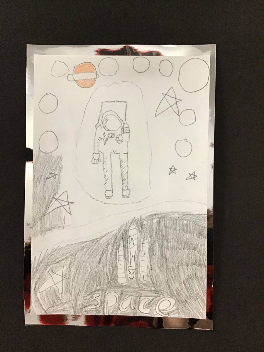 JoDPickering's tweet photo. The first week of art club was a success. How to draw wacky space and fascinating aliens @BirCopAcad #fides https://t.co/YtJwVwESAf