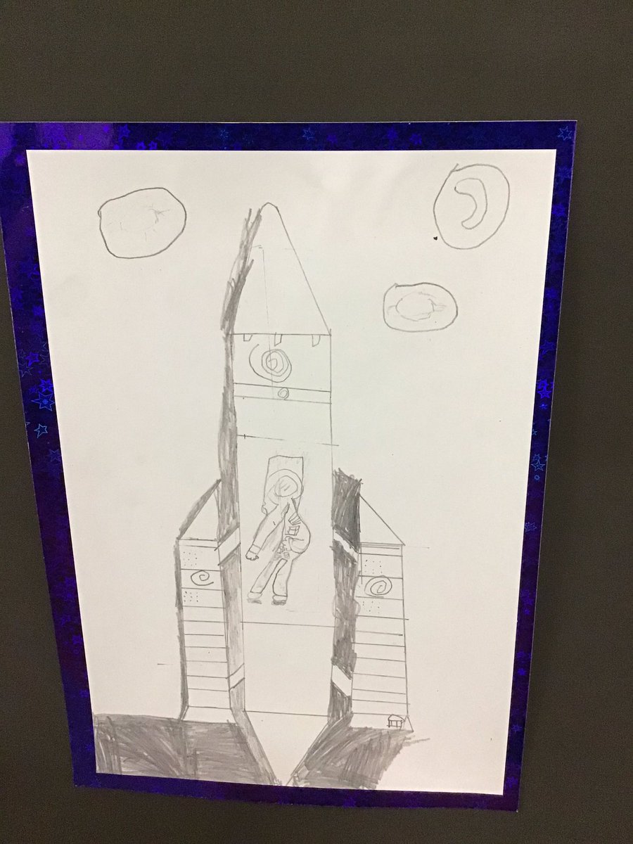 JoDPickering's tweet photo. The first week of art club was a success. How to draw wacky space and fascinating aliens @BirCopAcad #fides https://t.co/YtJwVwESAf