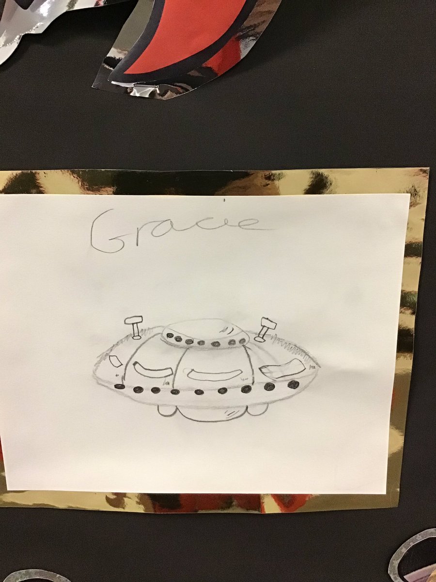JoDPickering's tweet photo. The first week of art club was a success. How to draw wacky space and fascinating aliens @BirCopAcad #fides https://t.co/YtJwVwESAf