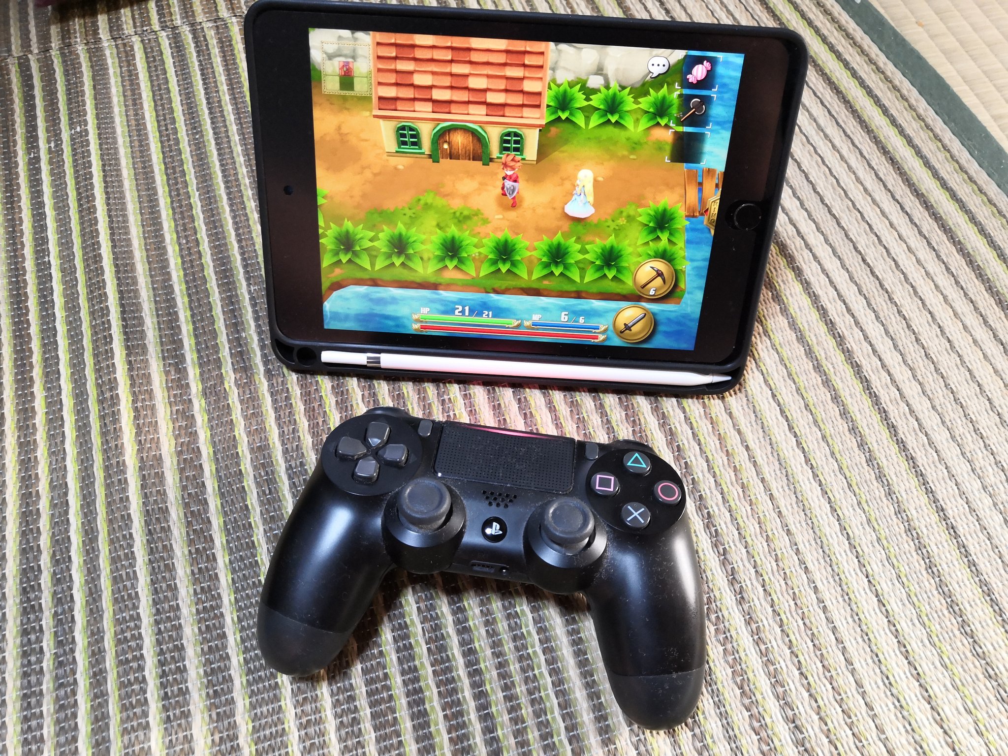 ぶらぼ على تويتر Ipad Mini5でもps4コントローラー動作確認完了 いやー このスタイルで遊ぶ聖剣伝説ff外伝もまた良いね てか実質switchのテーブルモードじゃね あと改めてiosの方の聖剣やってみたけど武器ショートカット切替の硬直がios版は無いね Vitaとfiretv