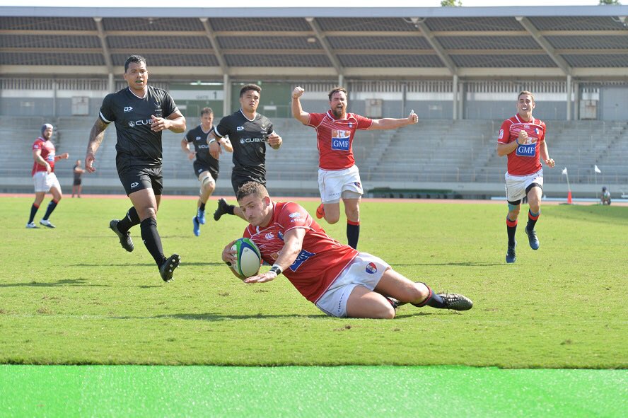 IDRC_2019's tweet photo. そして柏の葉会場で行われたフランス軍🇫🇷vsニュージーランド軍🇳🇿による3位決定戦🥉✨
途中、強風によりゴールポストが倒壊するアクシデントも😱‼️
それを乗り越え、10対5で激闘を制したのはフランス軍❗️😆
#ラグビー https://t.co/O9bUygJpg2