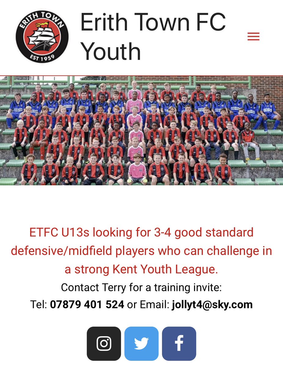 DOCKERS YOUTH | Check out our new Youth section website, erithtownyouth.co.uk, which contains full details of our 7 KYL &amp; Selkent sides. Many thanks to everyone that has sponsored the sides , much appreciated 👏 #UpTheDockers #WeAreErith
