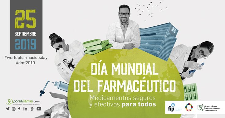 farplus's tweet photo. 💊💊¡Feliz día del farmacéutico!💊💊 El lema de este año es "Medicamentos seguros y efectivos para todos"
#diamundialdelfarmaceutico #WorldPharmacistsDay2019 #dmf2019 #farplus #cuidamosdeti https://t.co/h4l2rOOYCf