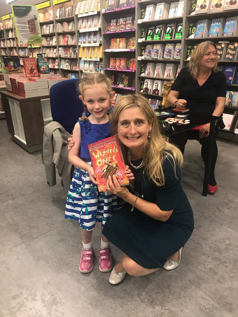 CressidaCowell's tweet image. ...and THANKYOU to all who came to the signing yesterday @Easons Dundrum #wizardsofonce Knock Three Times #readingismagic #readingaloud #makemagichappen